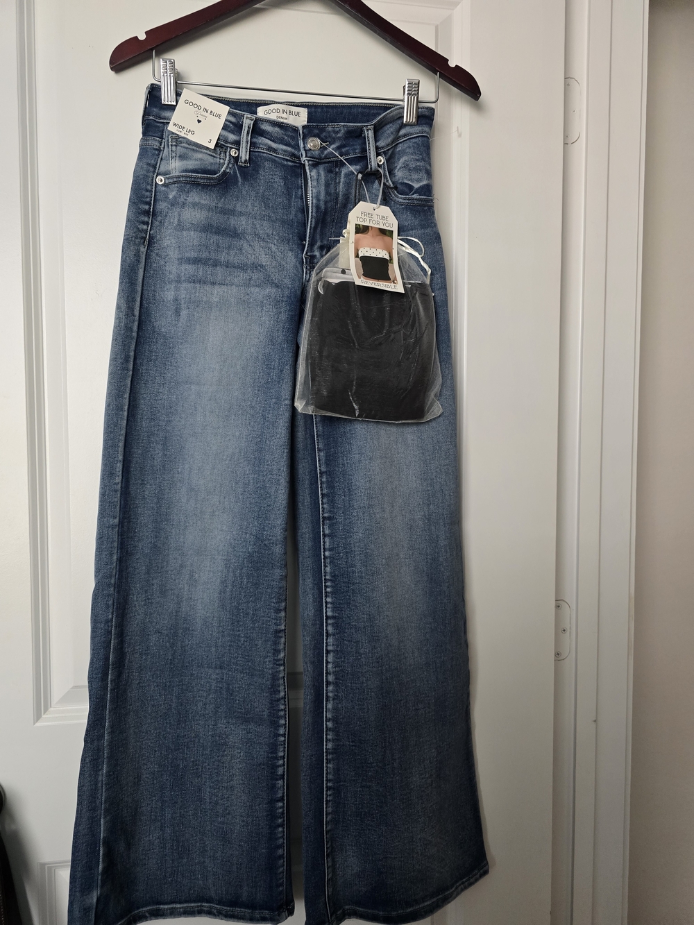 Wide Leg Women’s Jeans - Blue